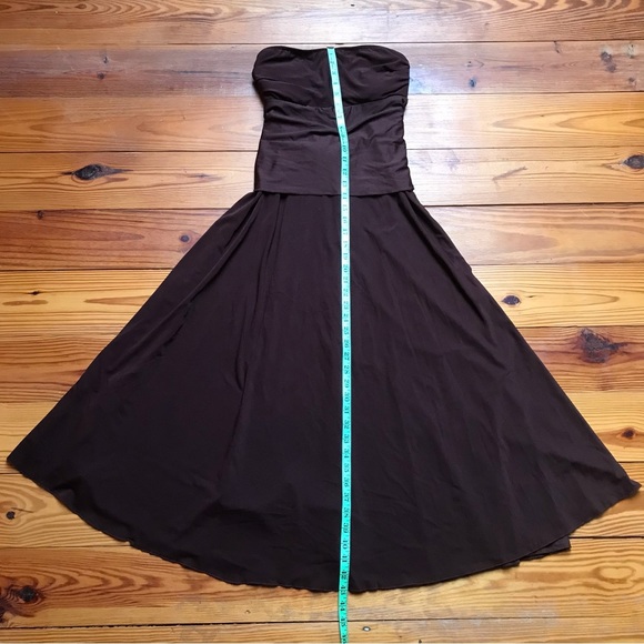 Niki Wior Brown Swim Strapless Dress, EUC, S - Picture 5 of 14